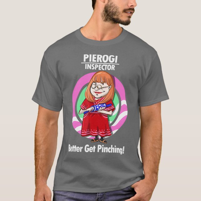 Pierogi Inspector T Funny Xmas Dinner Geschenk Kin T-Shirt (Vorderseite)