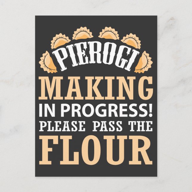 Pierogi Maker polish Feinschmecker Poland Food Postkarte (Vorderseite)