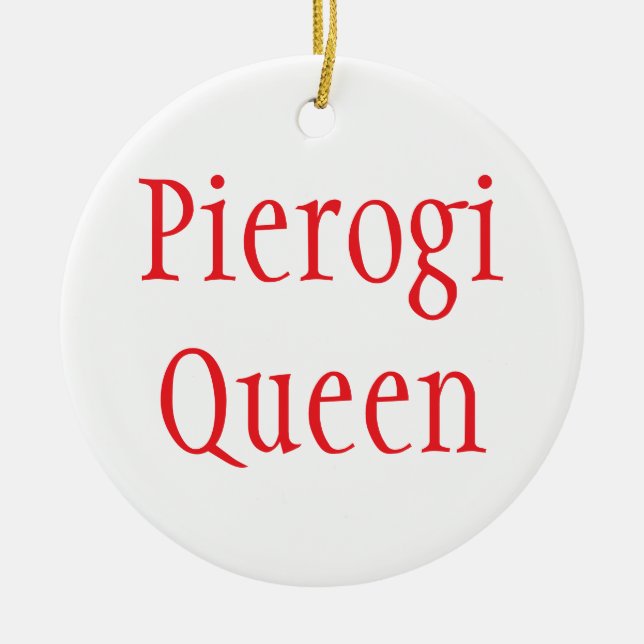 "Pierogi Queen - Frohe Weihnachten 2024" Ornament (Vorne)