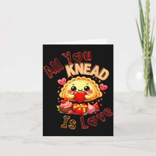 Pierogi Valentinstag-Shirt – Kneten ist Liebe Karte