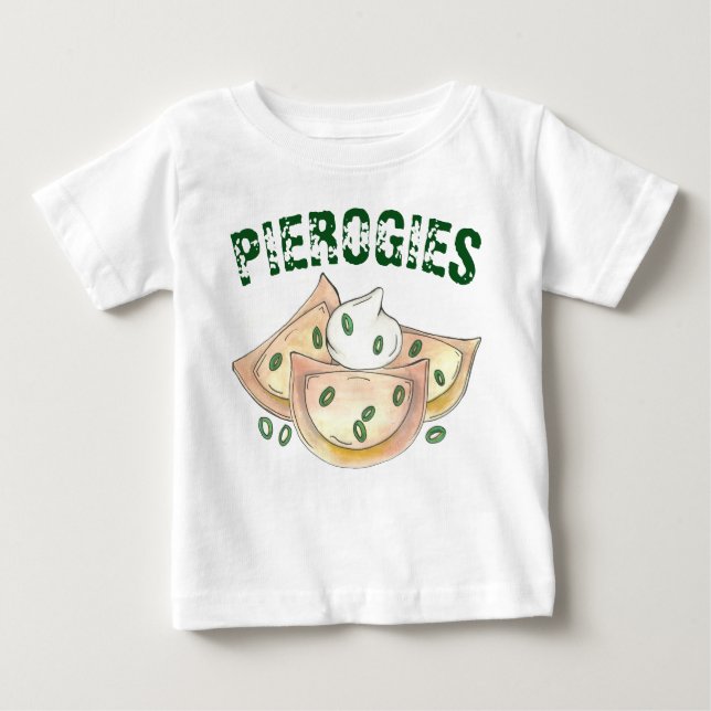 Pierogies Polnisch Ukrainische Dumplings Pierogi F Baby T-shirt (Vorderseite)