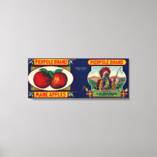 Pierpole Apple LabelStrong, ME Leinwanddruck