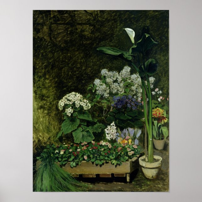 Pierre A Renoir | Blume in einem Greenhouse Poster (Vorne)