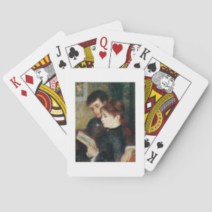 Pierre A Renoir   Couple Reading Spielkarten