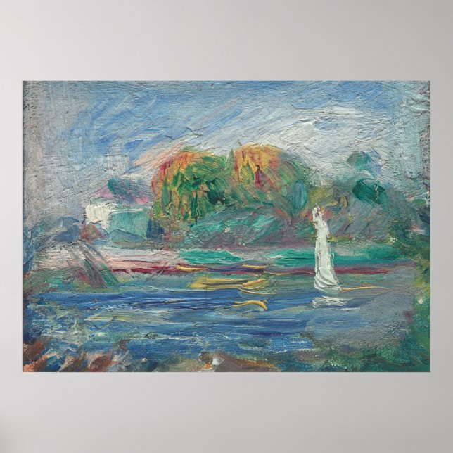 Pierre A Renoir | Der Blaue Fluss Poster (Vorne)