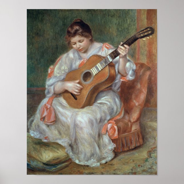 Pierre A Renoir | Der Gitarrenspieler Poster (Vorne)