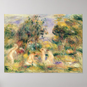 Pierre A Renoir   Die Bathers Poster