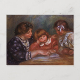 Pierre A Renoir Die Lektion Postkarte