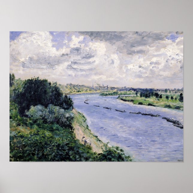 Pierre A Renoir | Fässer an der Seine Poster (Vorne)