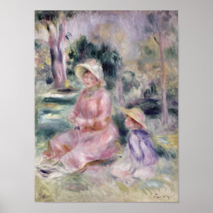 Pierre A Renoir   Frau Renoir und ihr Sohn Pierre Poster