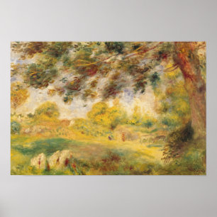 Pierre A Renoir Frühjahrslandschaft Poster
