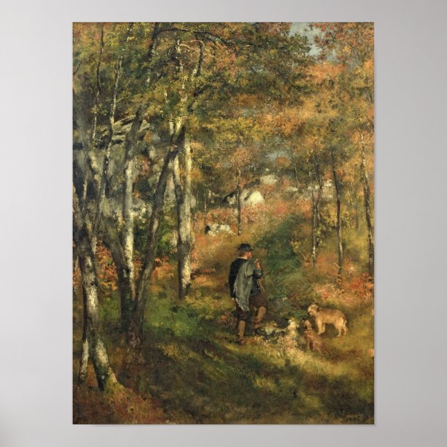 Pierre A Renoir | Jules Le Coeur im Wald Poster (Vorne)