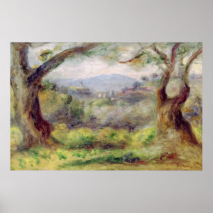 Pierre A Renoir   Landschaft bei Les Collettes Poster