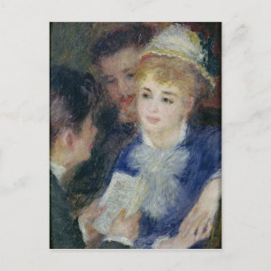Pierre A Renoir Lesen der Rolle Postkarte