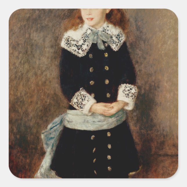 Pierre A Renoir | Marthe Berard Quadratischer Aufkleber (Vorderseite)