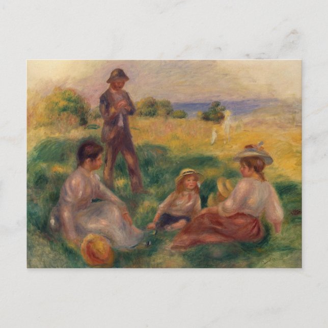 Pierre A Renoir | Party in Berneval Einladungspostkarte (Vorderseite)