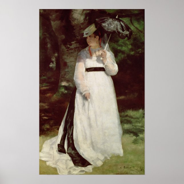 Pierre A Renoir Portrait of Lise Poster (Vorne)