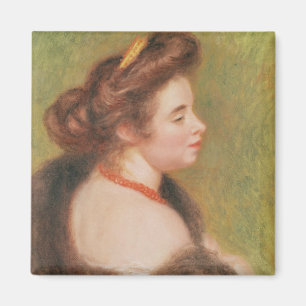 Pierre A Renoir Portrait von Frau Maurice Denis Magnet