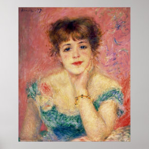 Pierre A Renoir   Portrait von Jeanne Samary Poster