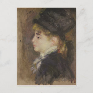 Pierre A Renoir   Portrait von Margot Postkarte
