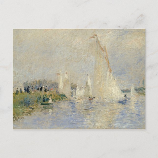 Pierre A Renoir Regatta at Postkarte (Vorderseite)