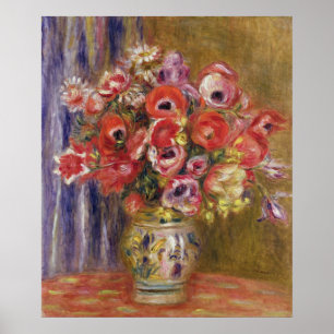 Pierre A Renoir   Vase von Tulips und Anemonen Poster