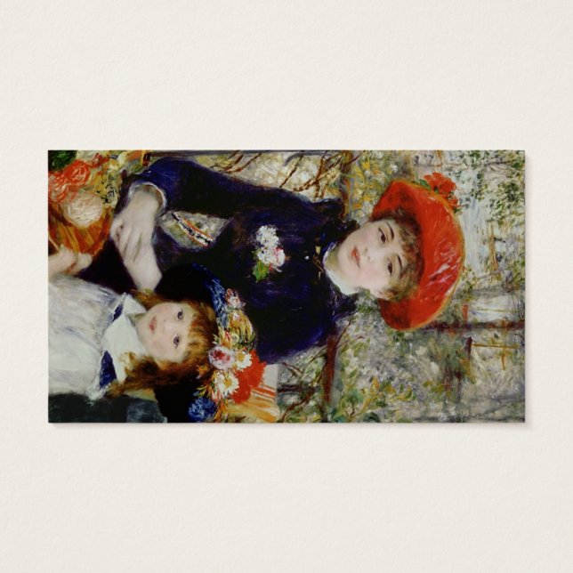 Pierre A Renoir | Zwei Schwestern oder auf der Ter (Rückseite)