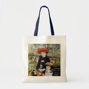 Pierre A Renoir Zwei Schwestern oder auf der Terr Tragetasche