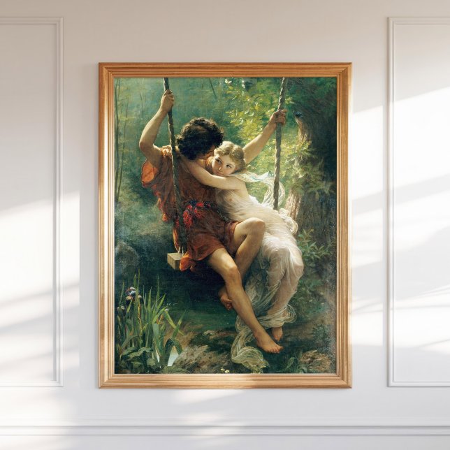 Pierre Auguste Cot Frühling Primavera Romantisch Poster (Von Creator hochgeladen)