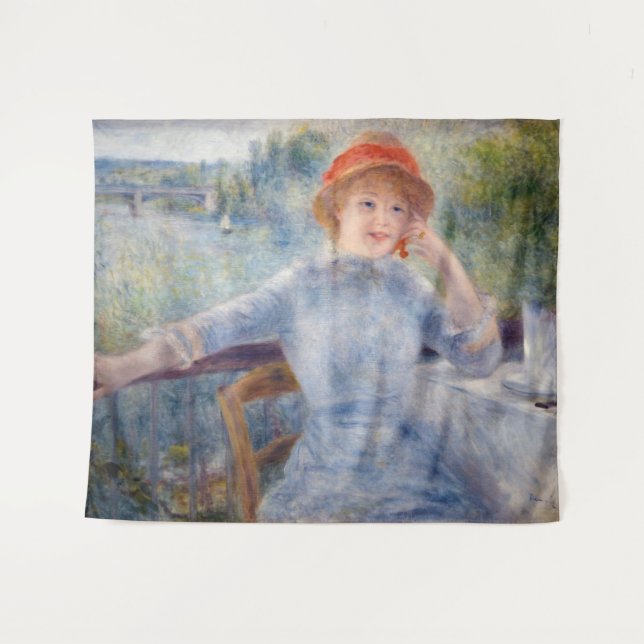 Pierre Auguste Renoir - Alphonsine Fournaise Wandteppich (Vorderseite (Horizontal))