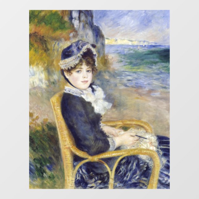 Pierre-Auguste Renoir - Am Meer Fensteraufkleber (Blatt)