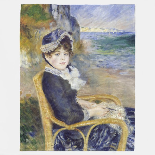 Pierre-Auguste Renoir - Am Meer Fleecedecke (Vorderseite)