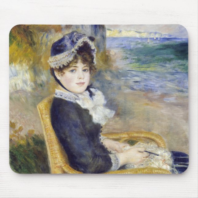Pierre-Auguste Renoir - Am Meer Mousepad (Vorne)