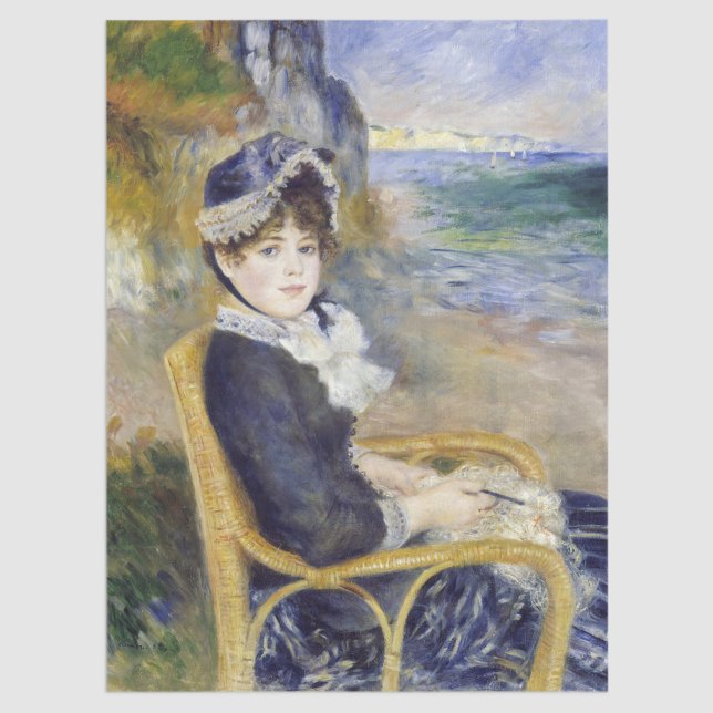 Pierre-Auguste Renoir - Am Meer Seidenpapier (Von Creator hochgeladen)