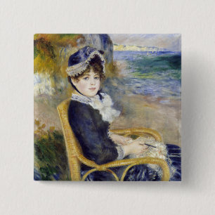 Pierre-Auguste Renoir - Am Meeresufer Button