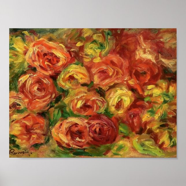 Pierre-Auguste Renoir- Armful of Rose Poster (Vorne)