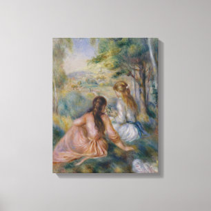 Pierre Auguste Renoir   Auf der Wiese Leinwanddruck