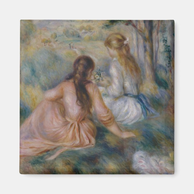 Pierre Auguste Renoir | Auf der Wiese Magnet (Vorne)