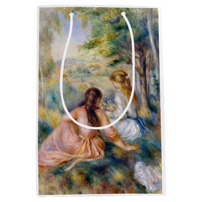 Pierre-Auguste Renoir - Auf der Wiese Mittlere Geschenktüte (Vorderseite)