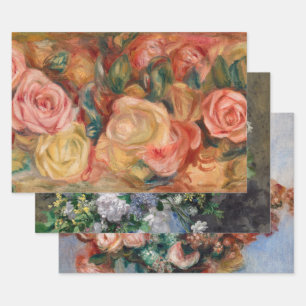 Pierre-Auguste Renoir - Blume Auswahl Geschenkpapier Set