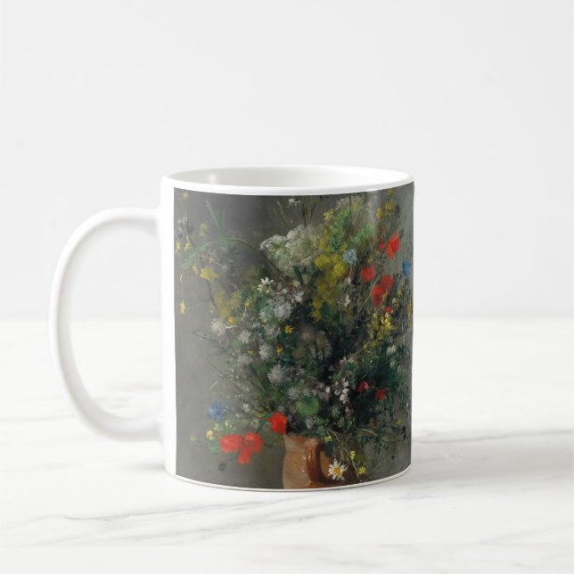 Pierre-Auguste Renoir - Blume in einer Vase 1866 Kaffeetasse (Links)
