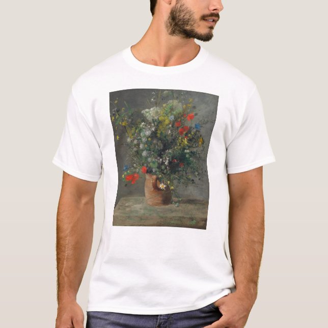 Pierre-Auguste Renoir - Blume in einer Vase 1866 T-Shirt (Vorderseite)