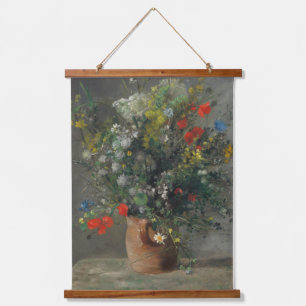 Pierre-Auguste Renoir - Blume in einer Vase 1866 Wandteppich Mit Holzrahmen