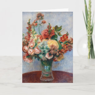 Pierre-Auguste Renoir - Blume in einer Vase Karte
