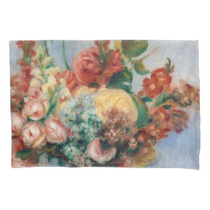 Pierre-Auguste Renoir - Blume in einer Vase Kissenbezug