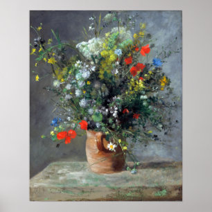 Pierre-Auguste Renoir-Blume in einer Vase Poster