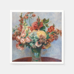Pierre-Auguste Renoir - Blume in einer Vase Serviette