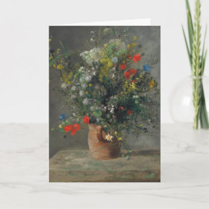 Pierre-Auguste Renoir - Blumen in einer Vase 1866 Karte