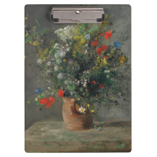 Pierre-Auguste Renoir - Blumen in einer Vase 1866 Klemmbrett