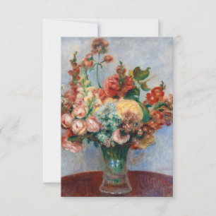 Pierre-Auguste Renoir - Blumen in einer Vase Dankeskarte